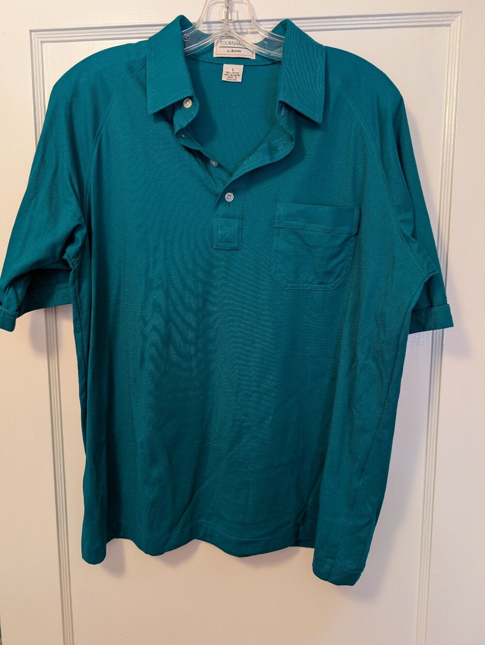 Arrow Teal Green Men's Short-Sleeve Polo